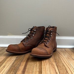 Red Wing Iron Ranger in Copper, Mens 9.